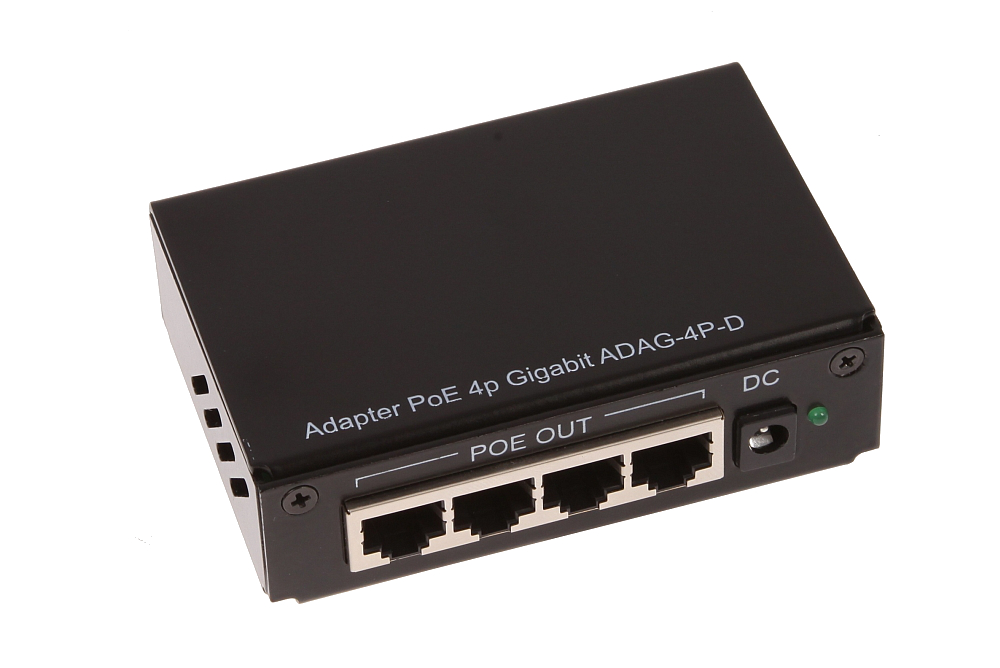 Adapter PoE 4p Gigabit ADAG-4P-D :: wisp.pl