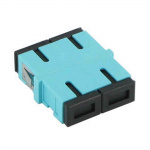 Adapter SC/UPC, MM, DUPLEX (aqua adapter)