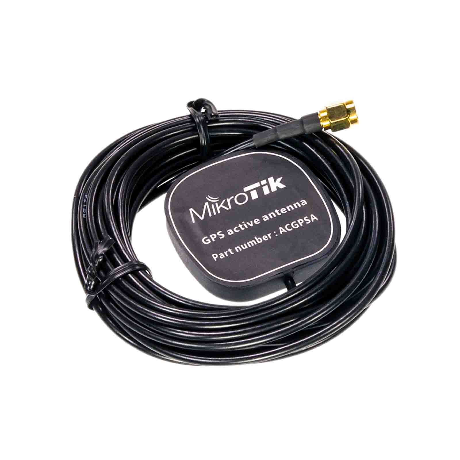 MikroTik ACGPSA GPS Antenna With 5m Cable & SMA Connector - IP67 Waterproof For LtAP Mini & Routers