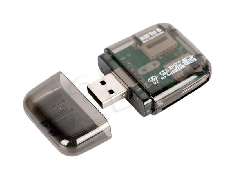 Czytnik kart I-BOX R014 USB czarny(zew) - 4 sloty