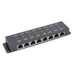 Injector PoE 8xLan/8xPoE z obudową