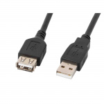 Kabel USB-A M/F 2.0, 0,7m przedłużacz