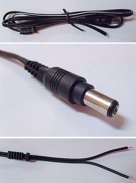 Kabel zasilający prosty DC (24V) :: wisp.pl
