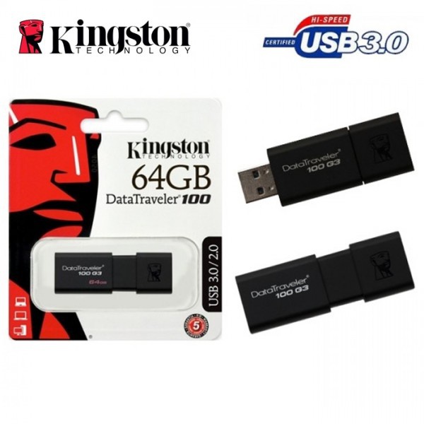 Kingston DataTraveler USB 3.0 DT100G3/64GB :: wisp.pl