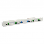 Modułowa przełącznica na splittery kasetkowe PLC PS 19" 1U