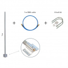 MikroTik LoRa antenna kit (TOF-0809-7V-S1) antena omni 6,5dBi + sma 1m + uchwyt