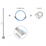 MikroTik LoRa antenna kit (TOF-0809-7V-S1) antena omni 6,5dBi + sma 1m + uchwyt