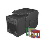 Solarix SXKJ-6-UTP-RAL-SA, moduł keystone RJ-45 UTP kat.6, samozaciskowy, kolorowe moduły
