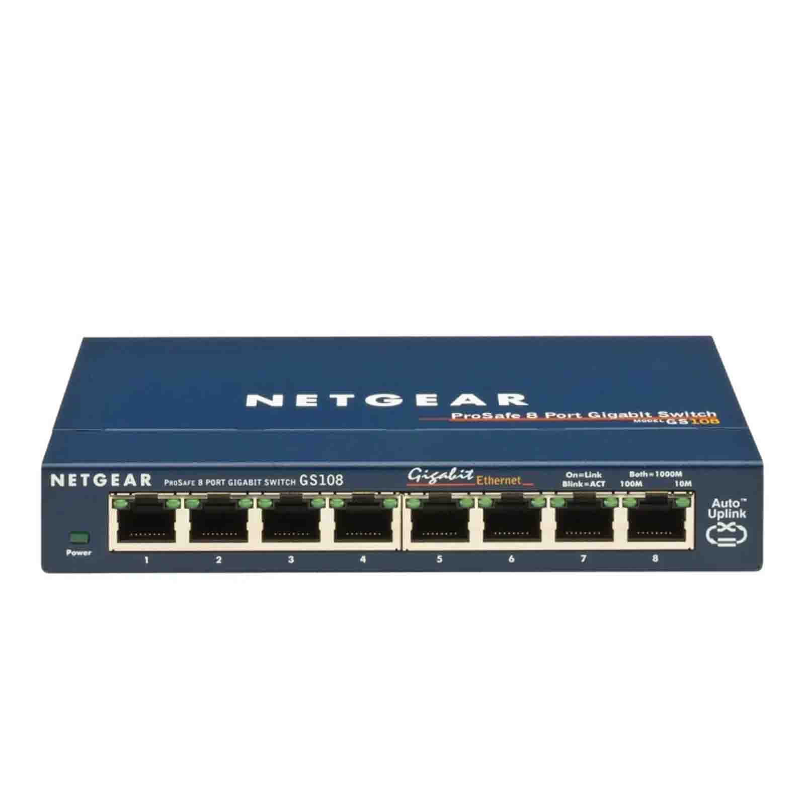 Switch Netgear GS108GE 8 PORTÓW gigabit 1000MB - Sklep, Opinie, Cena w