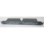 Obudowa Rack 19" 2x Switch PoE 8-portowy 24V/48V