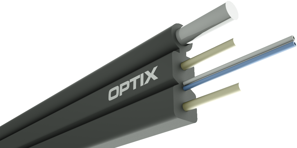 OPTIX kabel S-NOTKSp 2x9/125 ITU-T G.657A2 (Span 50m)