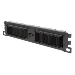 StalFlex BCO10-1U-B Szczotkowy organizer kabli 10" 1U, czarny