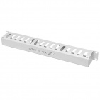 StalFlex CO19-1U-COMB-G, organizer kabli 19" 1U, grzebieniowy, szary