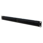 StalFlex S-BPMCO19-1U-B Szczotkowy organizer kabli 19" 1U, czarny