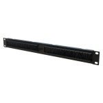StalFlex S-BPMCO19-1U-B Szczotkowy organizer kabli 19" 1U, czarny