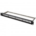 Patch panel 19" 24x RJ45, niewyposażony