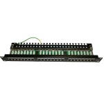 Patch panel STP 19" kat.5e, 24 porty z listwą