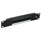 Patch panel UTP 10" kat.5e, 8 portów