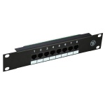 Patch panel UTP 10" kat.5e, 8 portów