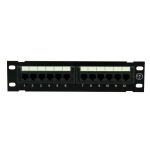 Patch panel UTP 10" kat.6, 12 portów