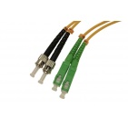 Patchcord Opto SC/APC-ST/UPC, SM, duplex, 0.5m