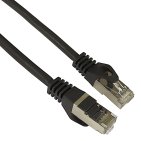 Patchcord SSTP (PiMF) kat.6a 1m (czarny)
