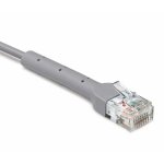 Patchcord U/UTP kat.6a 0.15m, ultraslim (szary)