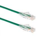 Patchcord U/UTP kat.6a 1m, slim (zielony)