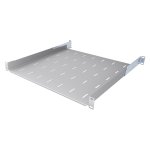 StalFlex E-RSA19-1U-450G Półka do szafy RACK 19", z otworami, 450 mm, 1U, regulowana, szara