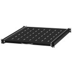 StalFlex RSR19-1U-450B Półka do szafy RACK 19", z otworami, 450 mm, 1U, wysuwana, czarna