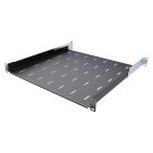 StalFlex E-RSA19-1U-550B Półka do szafy RACK 19", z otworami, 550 mm, 1U, regulowana, czarna