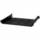 StalFlex E-RSA19-1U-250B Półka do szafy RACK 19", z otworami, 250 mm, 1U, regulowana, czarna