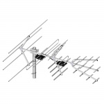 Profesjonalny zestaw antenowy z polaryzacją H/V, 28/5-12/21-48, DVB-T/T2