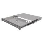 StalFlex TFSP-19-1U-12S-SC-G Przełącznica światłowodowa 19" 1U 12xSC Simplex, wysuwana, szara