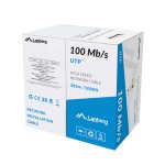 Przewód UTP Lanberg, 100Mb/s, 305m, CCA szary