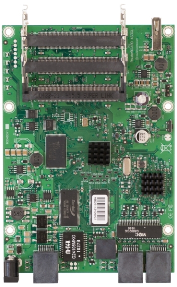 MikroTik RouterBoard RB433GL, 3x LAN, 3x MiniPCI, 128MB SD-RAM