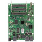 MikroTik RouterBoard RB433UAHL, 3x LAN, 3x mPCI, 1x USB, 128MB RAM