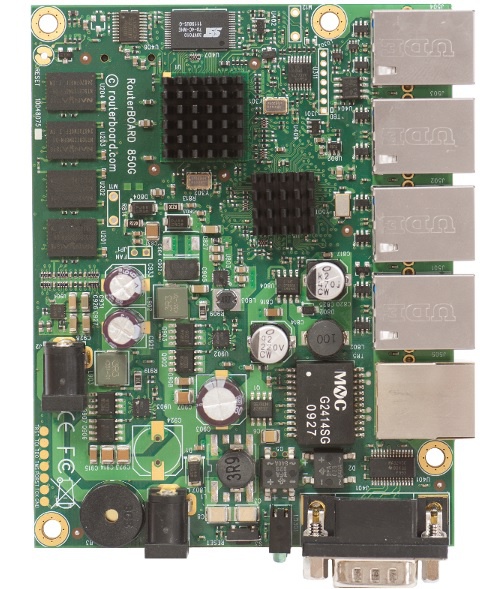 MikroTik RouterBoard RB850Gx2, 5x LAN, 0x MiniPCI, 512MB RAM