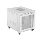 Lanberg FF01-8015-23SL Szafa stojąca instalacyjna 19" 15U, 800x1000mm, drzwi perforowane, LCD, szara