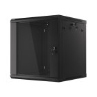 Lanberg WF01-6612-10B Szafa wisząca jednosekcyjna Rack 19" 12U 600x600 czarna