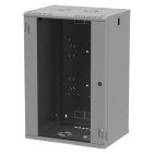 StalFlex C-RC19-18U-450GG Szafa wisząca 19" 18U, 450mm, drzwi szklane, szara