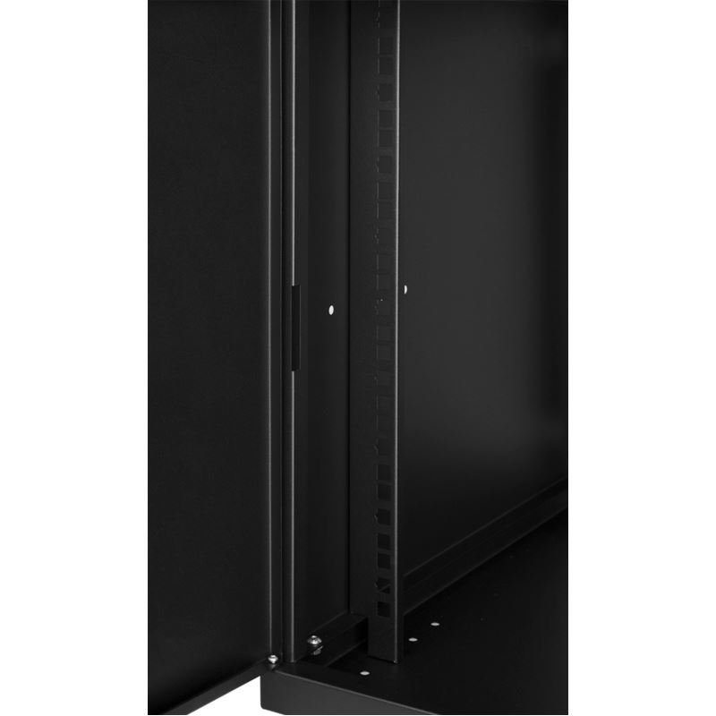 Szafa wisząca 19" 9U, 450mm, drzwi metalowe, czarna