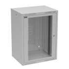 Solarix GrandND-16U-645-11-G Szafa wisząca 19" 16U, 450 mm, drzwi szklane, szara