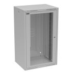 Solarix GrandND-20U-645-11-G Szafa wisząca 19" 20U, 450 mm, drzwi szklane, szara