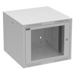 Solarix GrandND-9U-66-11-G Szafa wisząca 19" 9U, 600 mm, drzwi szklane, szara