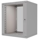 StalFlex S-RC19-12U-450GG Szafa wisząca Standard 19" 12U, 450mm, drzwi szklane, szara