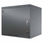 StalFlex S-RC19-9U-450MB Szafa wisząca Standard 19" 9U, 450mm, drzwi metalowe, czarna