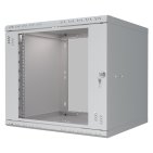 StalFlex S-RC19-9U-450GG Szafa wisząca Standard 19" 9U, 450mm, drzwi szklane, szara