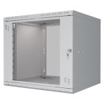 StalFlex S-RC19-9U-450GG Szafa wisząca Standard 19" 9U, 450mm, drzwi szklane, szara