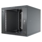 StalFlex S-RC19-9U-600GB Szafa wisząca Standard 19" 9U, 600mm, drzwi szklane, czarna